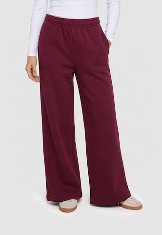 Wide Leg Pantalon Urban Classics en rouge : devant