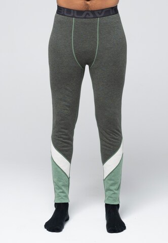 BULA Skinny Workout Pants in Green: front