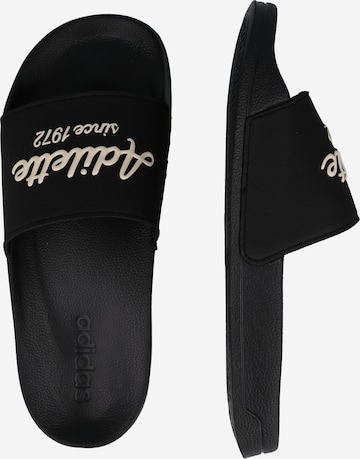 ADIDAS SPORTSWEAR Plážové / kúpacie topánky 'Adilette' - Čierna