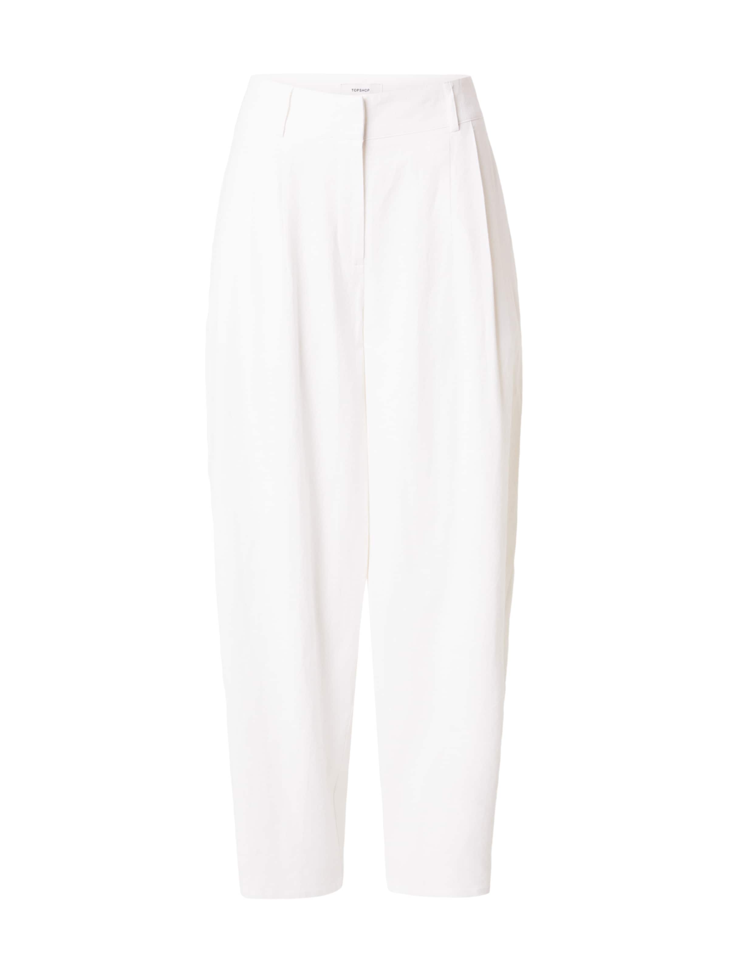 TOPSHOP Barrel Veckad byxa 'BINA' i grå: framsida