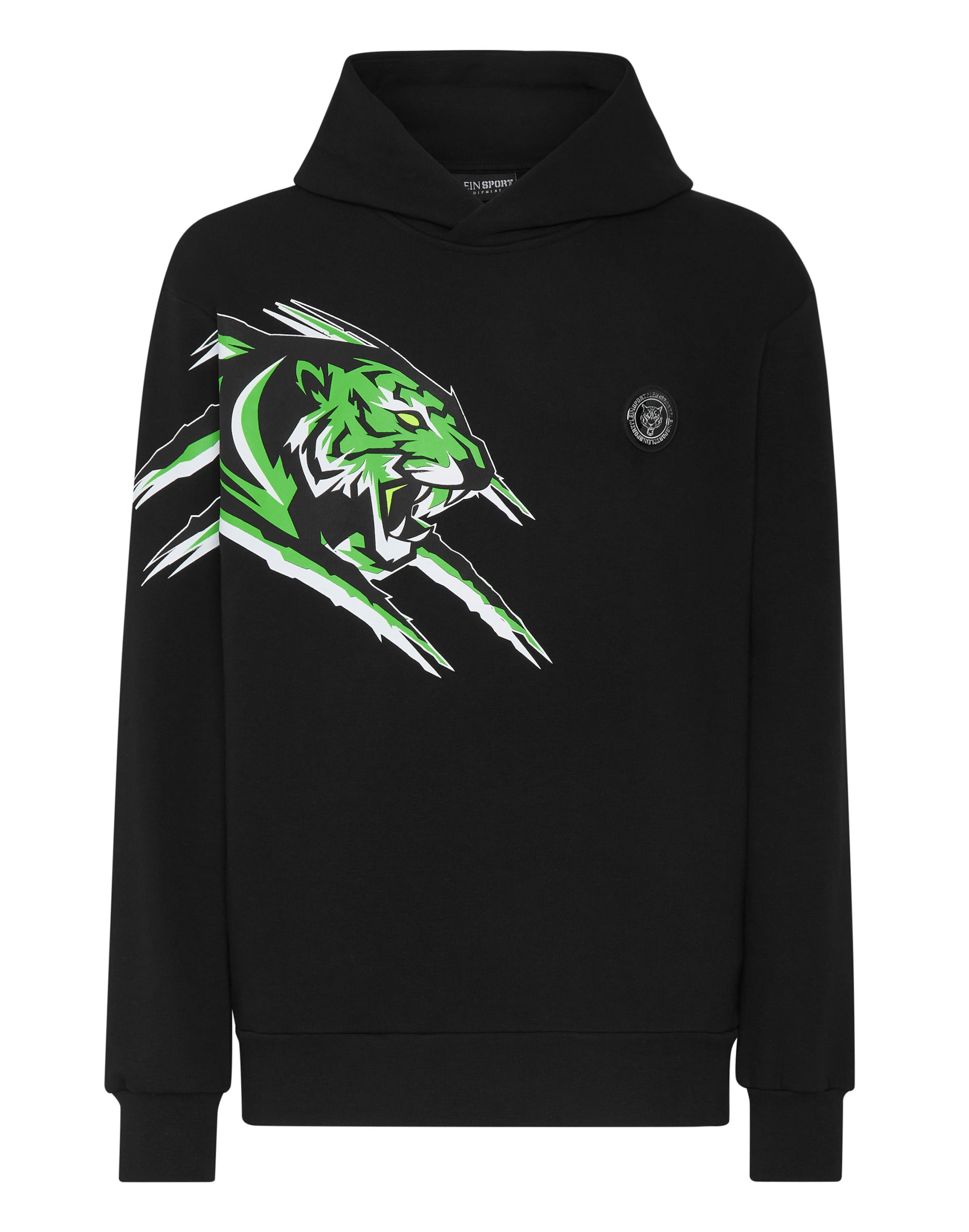 Plein Sport Sweatshirt 'Tiger' in Green / Black / White, Item view