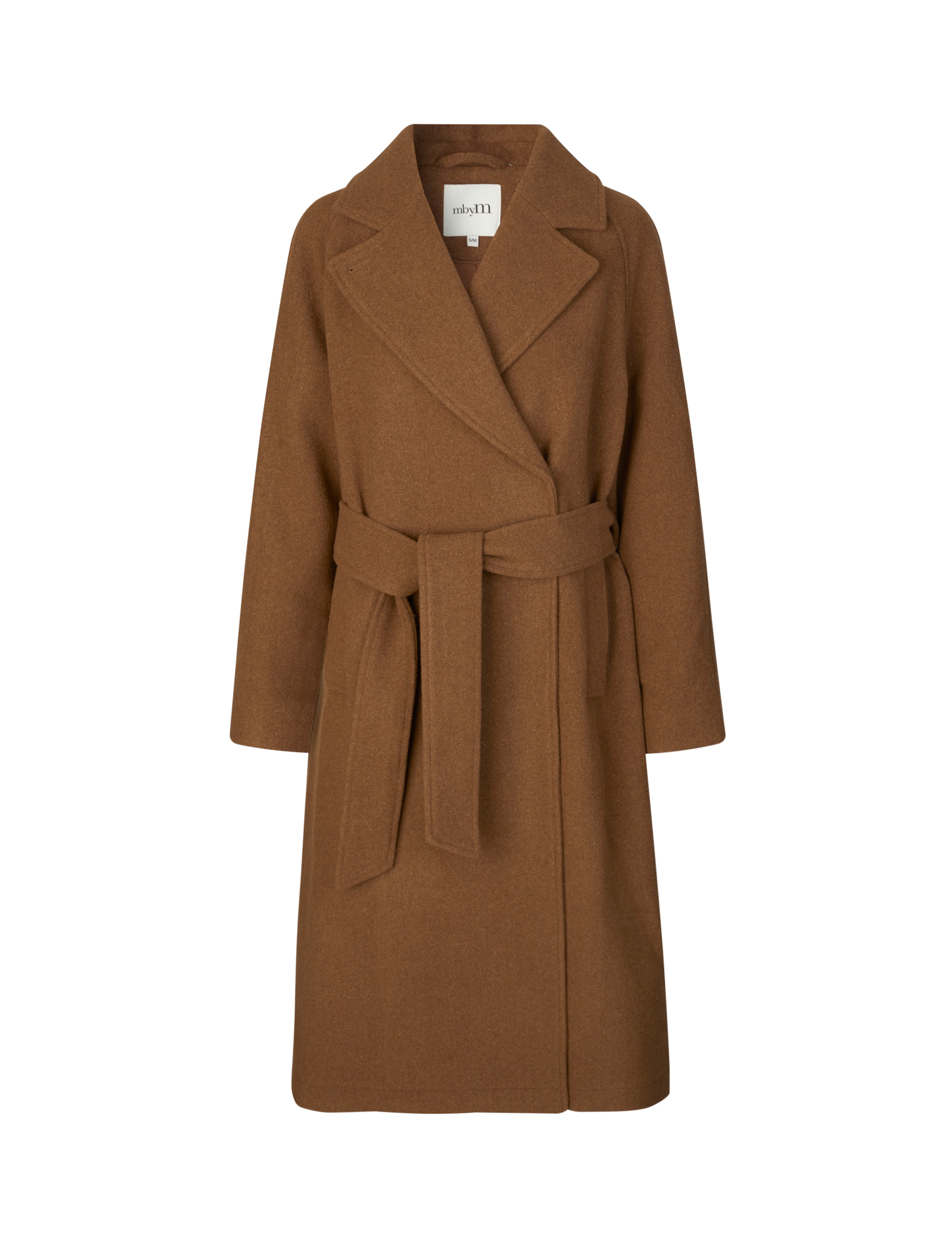 Manteau mi-saison 'Taibanna' mbym en marron : devant