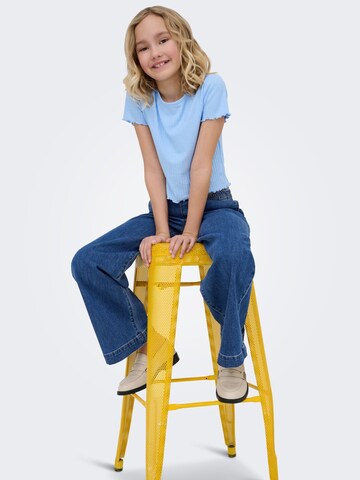 ONLY GIRLS Wide leg Jeans 'KOGDeia' in Blauw