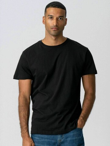 TEESHOPPEN - Regular Fit Camisa ' Basic T ' em preto: frente