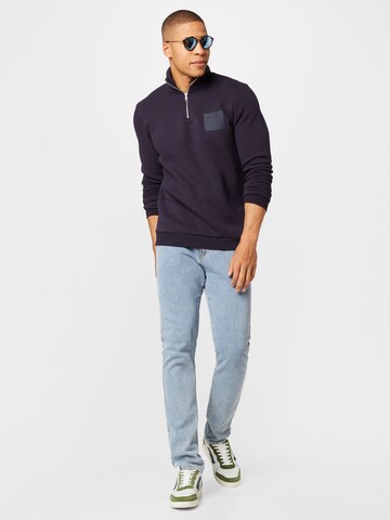 JACK & JONES Sweatshirt 'COBBLE' i blå