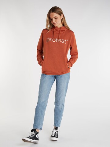 PROTEST Sweater 'CLASSIC LOGO HOODY' in Brown