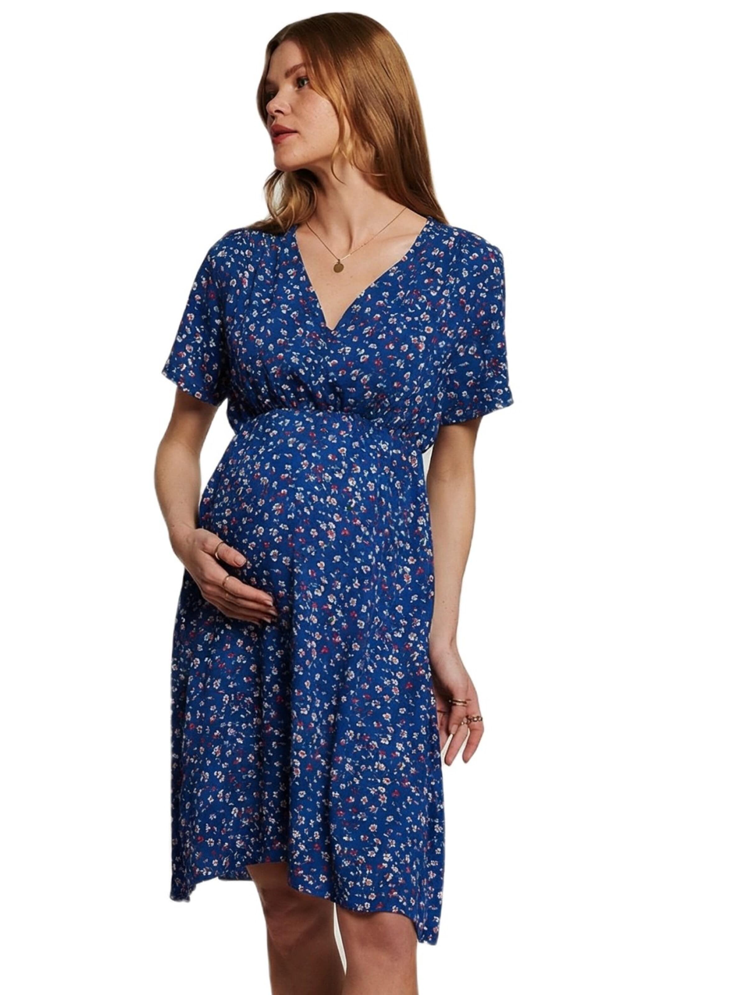 LYN MAMA Šaty – modrá: přední strana