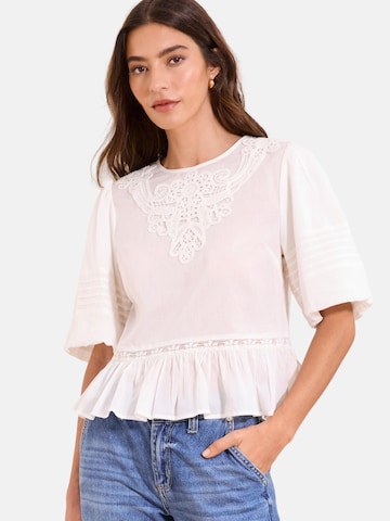 Lipsy - Blusa em branco: frente