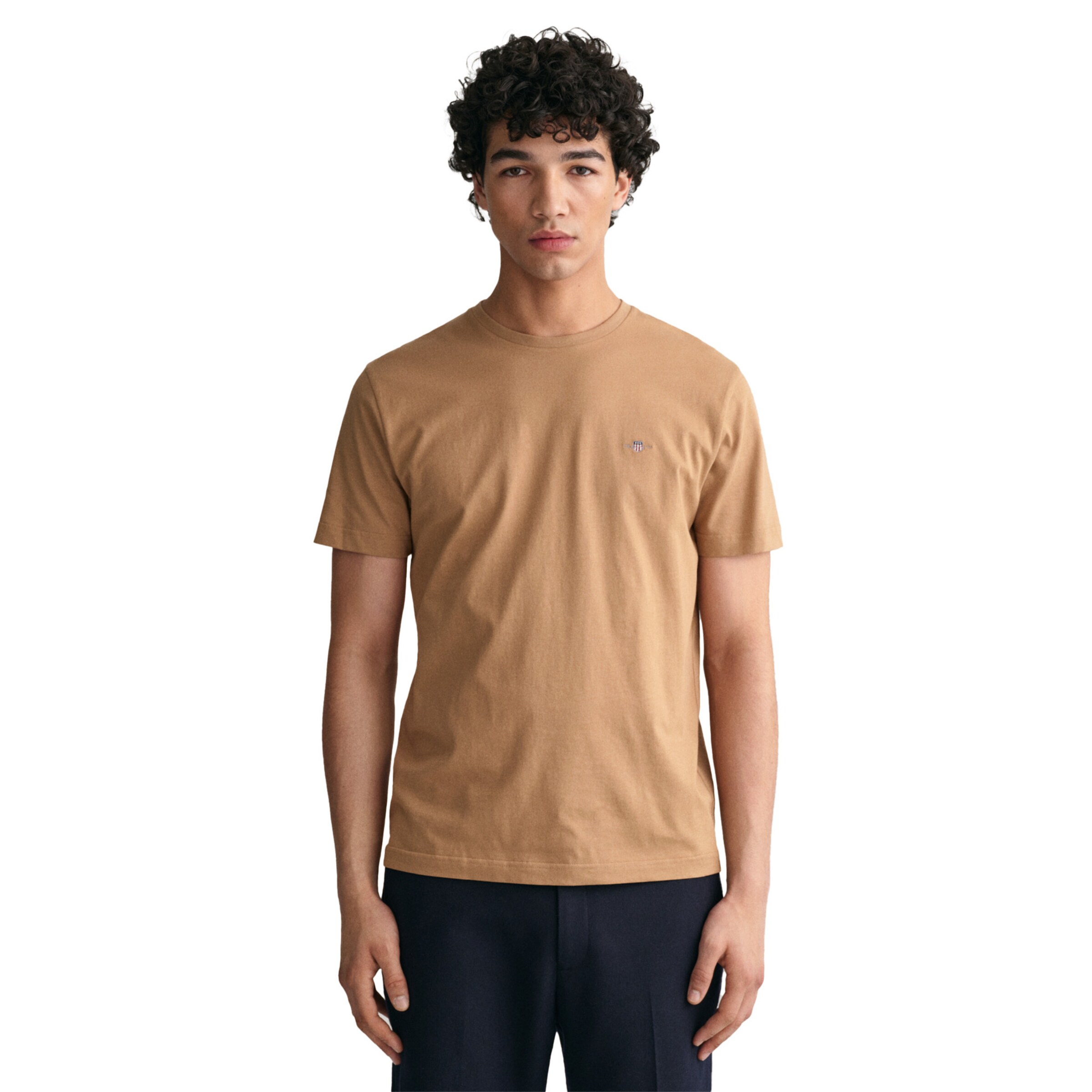 GANT Shirt in Bruin: voorkant