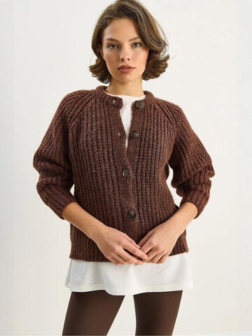 Bianco Lucci Strickjacke in Braun