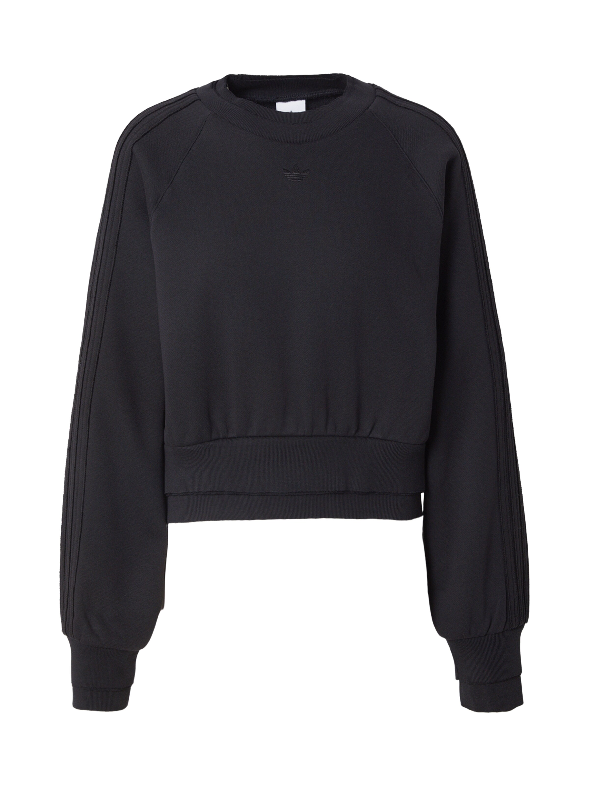 juoda ADIDAS ORIGINALS Megztinis be užsegimo: priekis