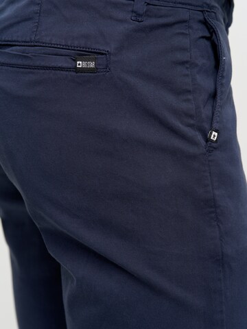 BIG STAR Tapered Chino Pants 'ERHAT' in Blue