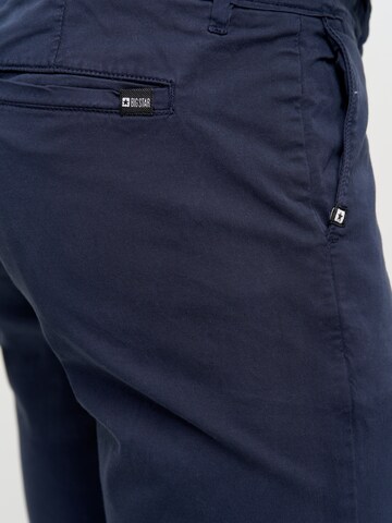 BIG STAR Tapered Chino 'ERHAT' in Blauw