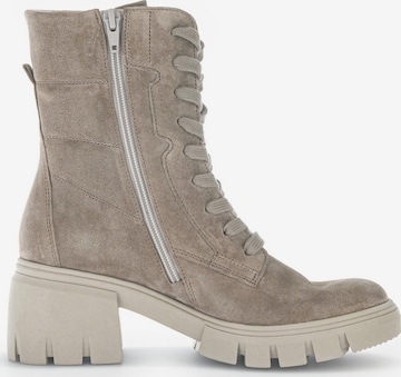GABOR Lace-Up Boots in Beige