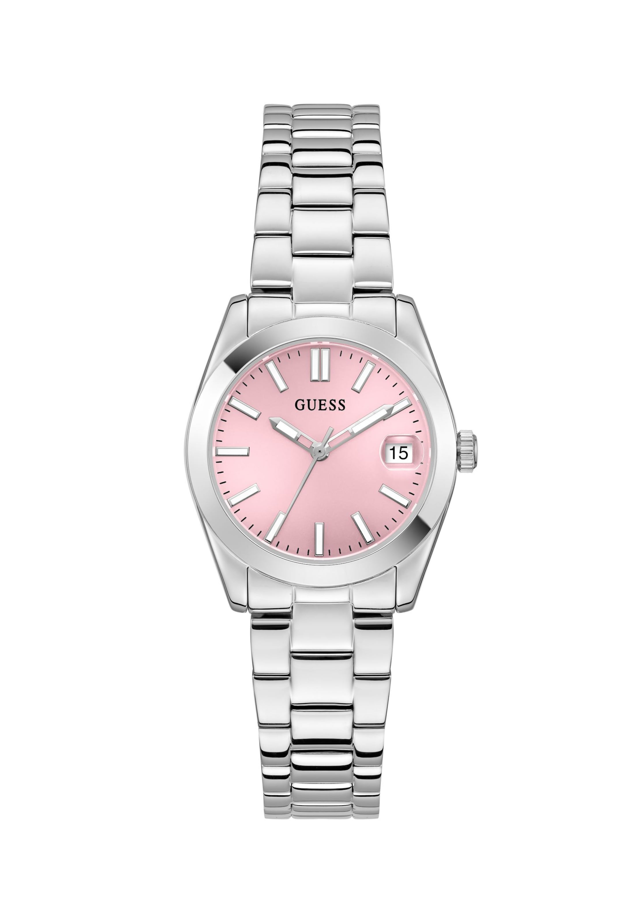 GUESS Analoguhr 'Alice' in Silber: Vorderseite