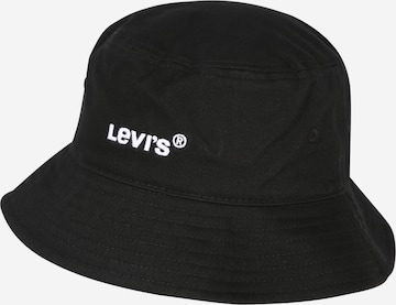 LEVI'S ® Müts 'Wordmark', värv must: eest vaates
