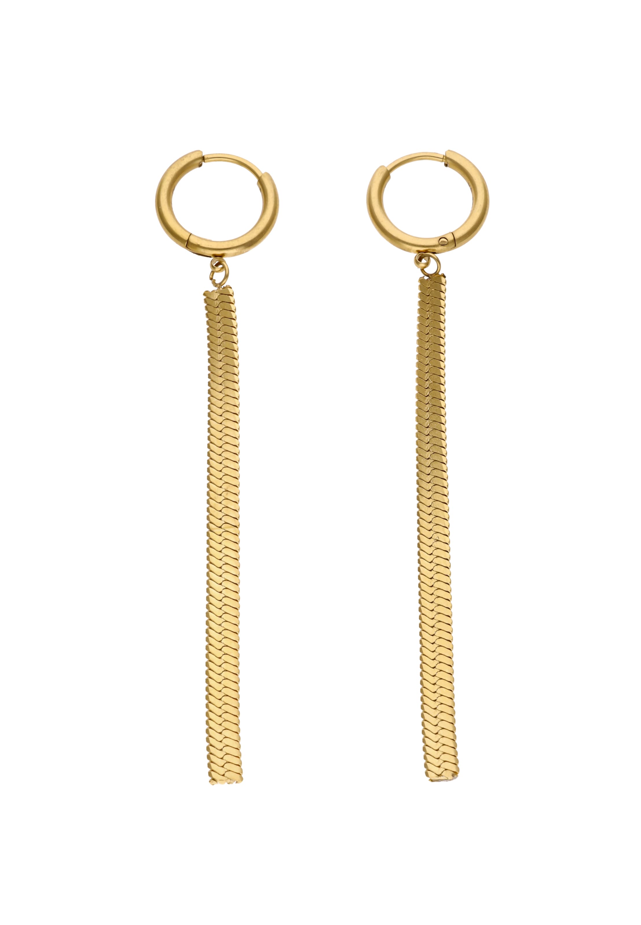Boucles d'oreilles GRASSLAND en or : devant