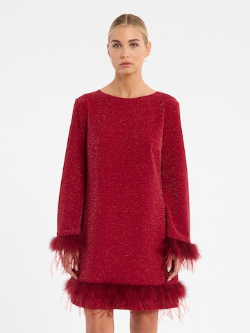Ana Alcazar Cocktailjurk 'Cilea' in Rood: voorkant