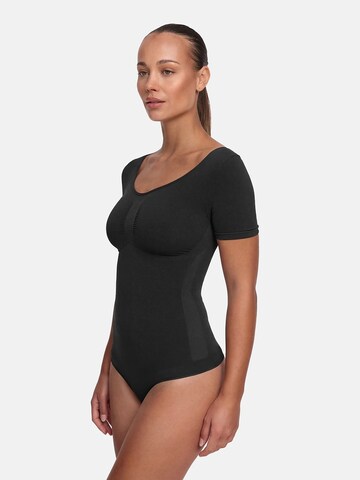 cfab (formerly creamy fabrics) Shaping bodysuit 'T-Shirt Bodysuit Sculpting Shapewear mit String' in Black