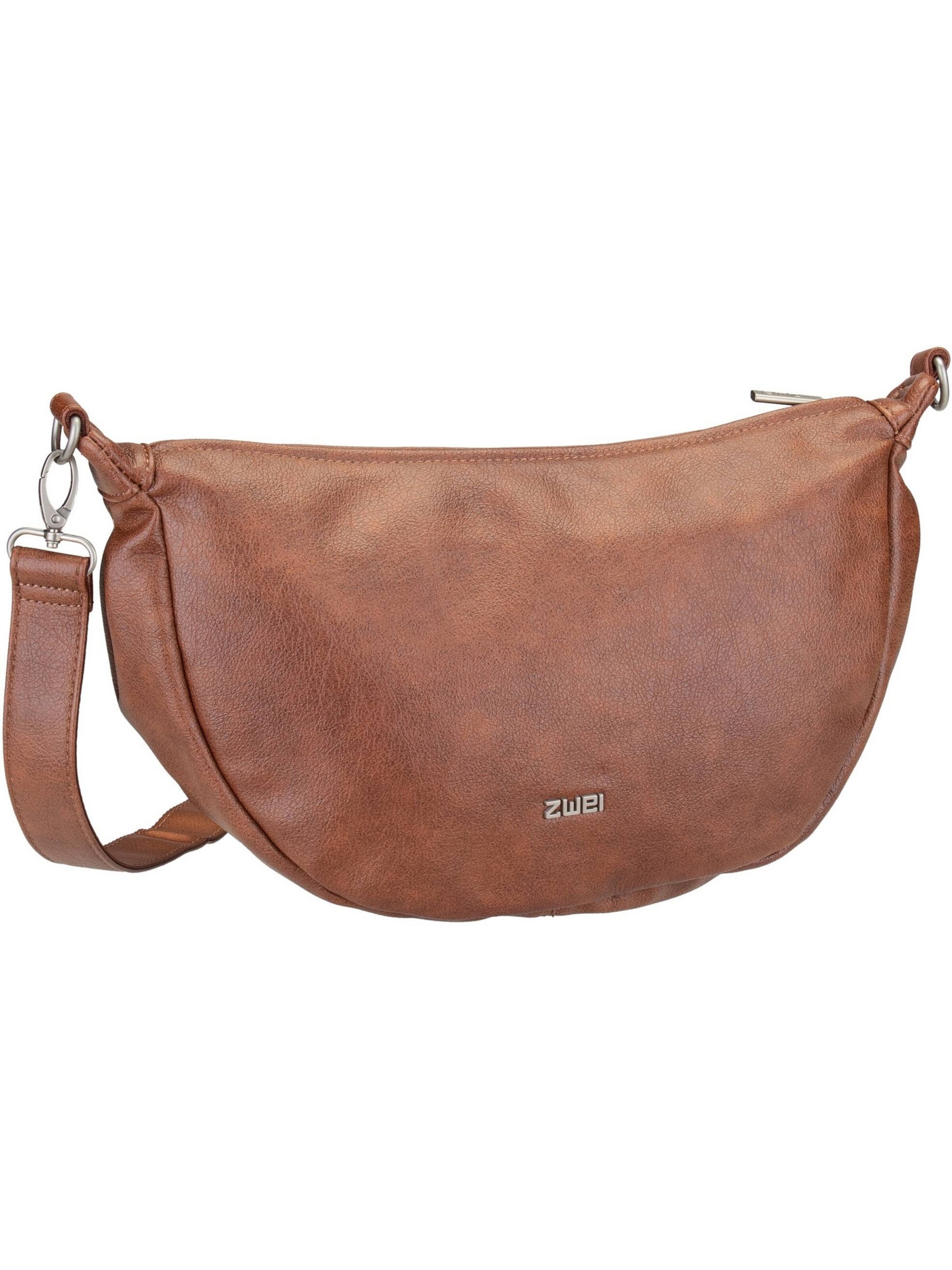 ZWEI Handbag ' Mademoiselle M70 ' in Brown: front