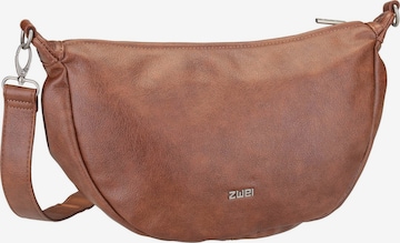 Sac à bandoulière ' Mademoiselle M70 ' ZWEI en marron : devant