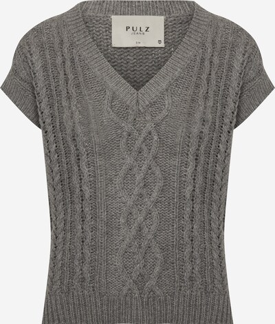 PULZ Jeans Sweater 'MARLA' in mottled grey, Item view
