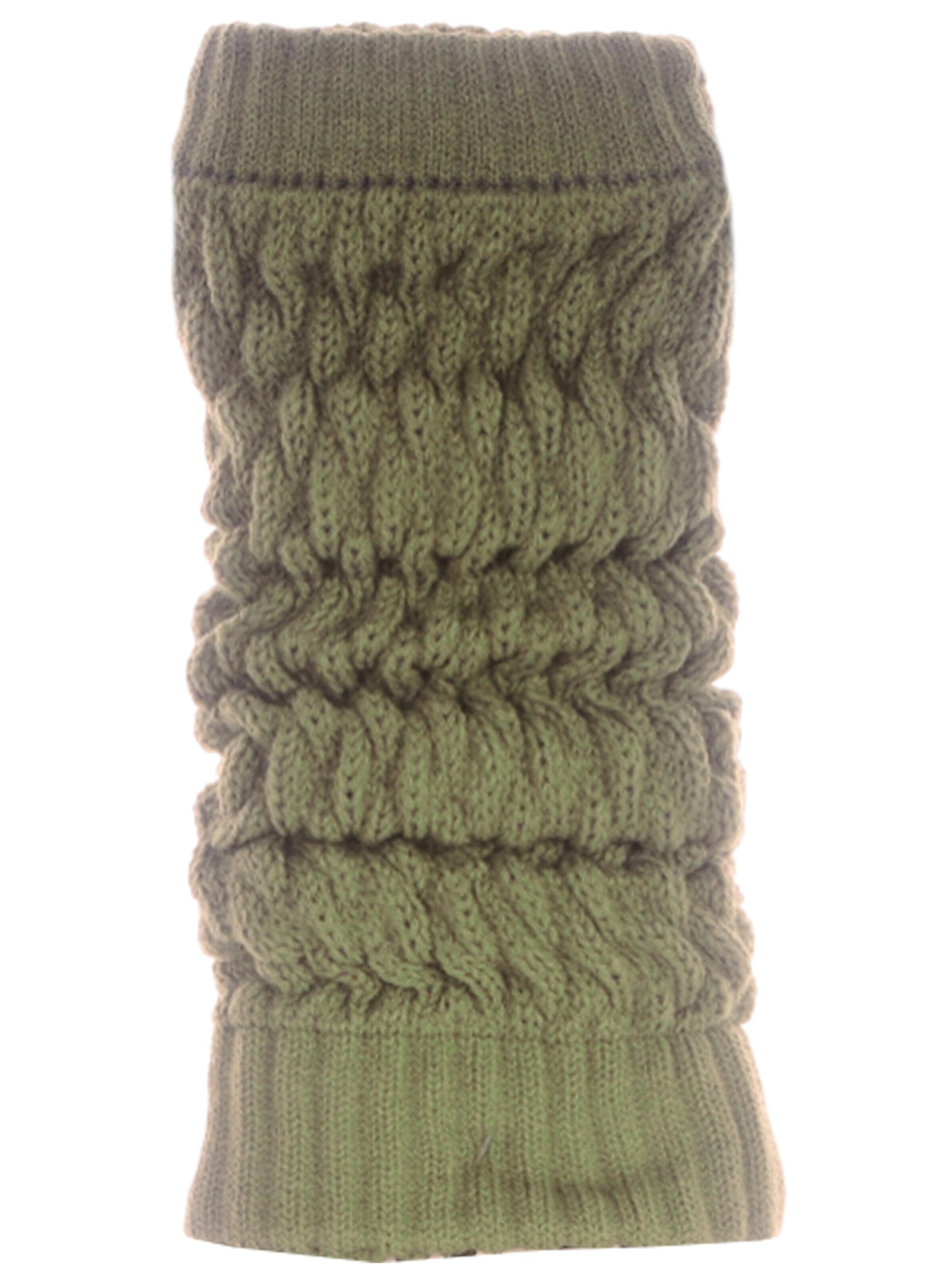 La Bortini Leg warmers in Green: front