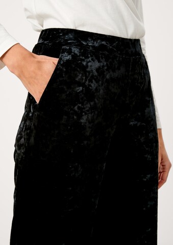 s.Oliver Wide Leg Hose in Schwarz