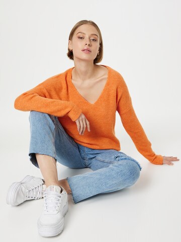JDY Sweater 'ELANORA' in Orange