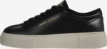 ARMANI EXCHANGENiske tenisice - crna boja: prednji dio
