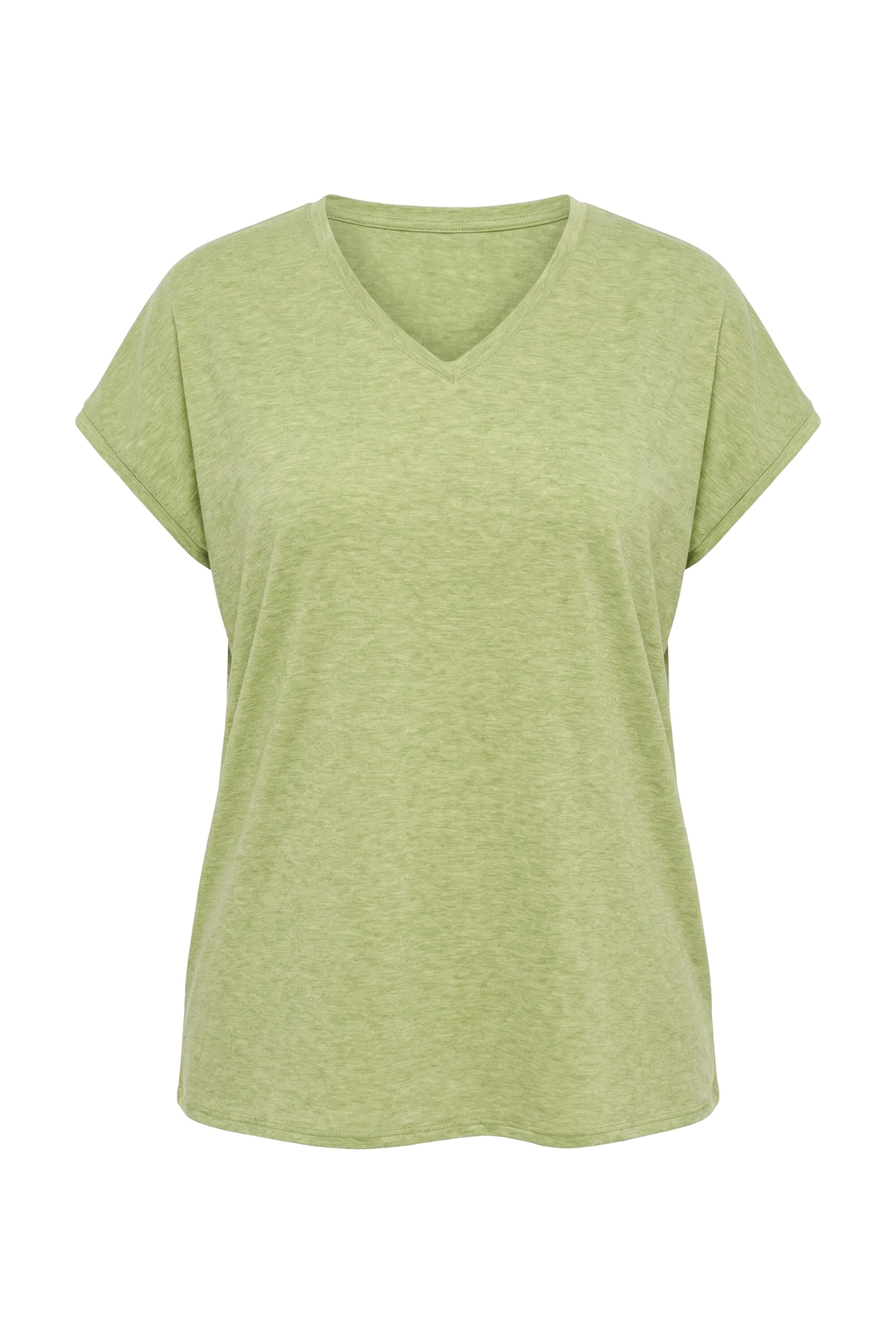 Ulla Popken Shirt in Groen: voorkant