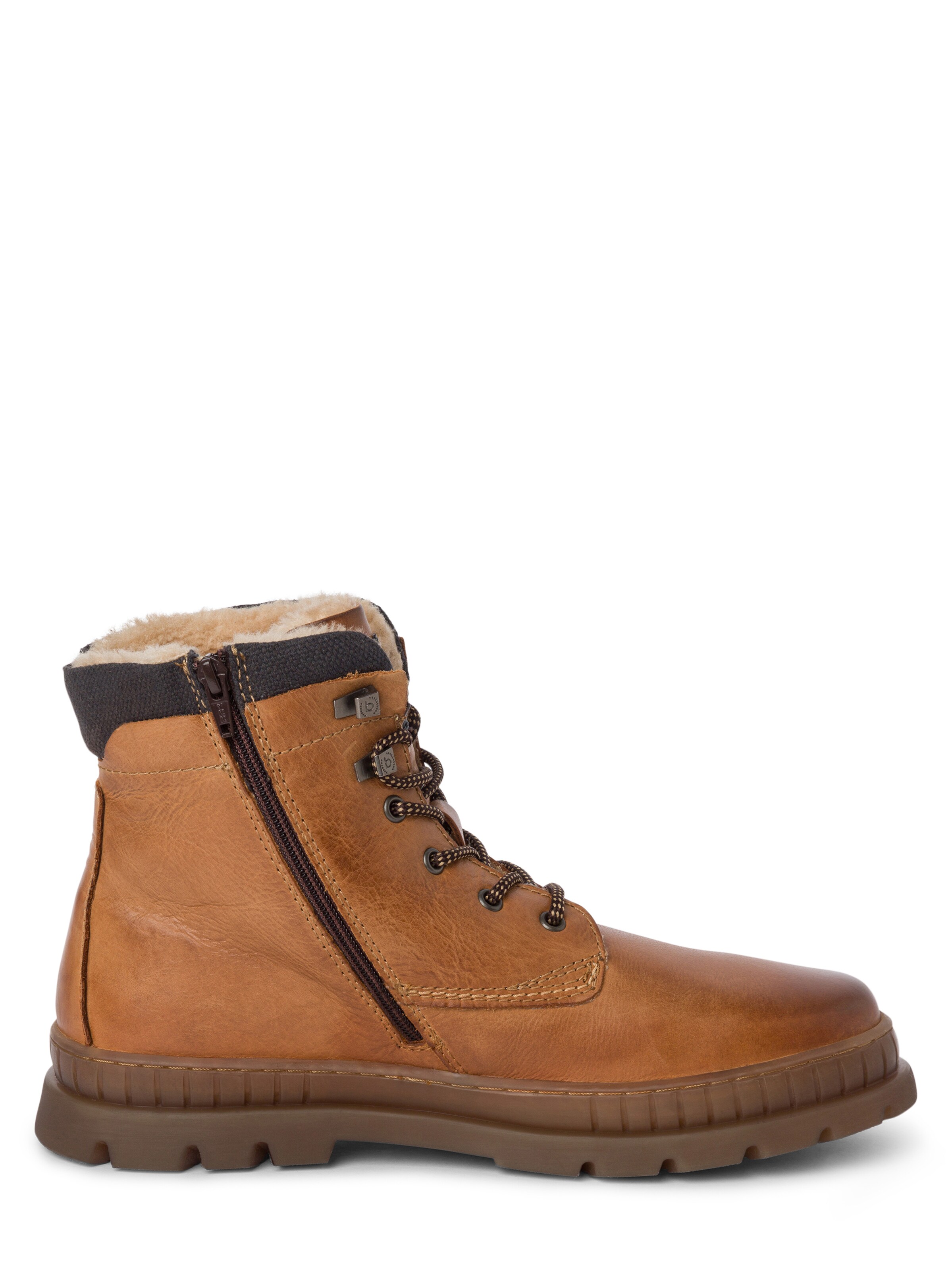 Boots stringati di bugatti in marrone