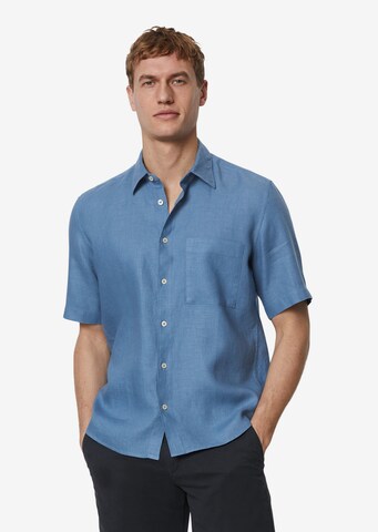 Coupe regular Chemise Marc O'Polo en bleu : devant