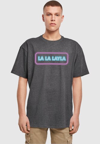T-Shirt 'La La Layla' Merchcode en gris : devant