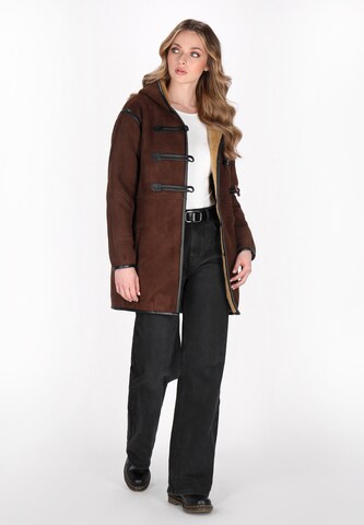 DreiMaster Vintage - Abrigo de invierno en marrón