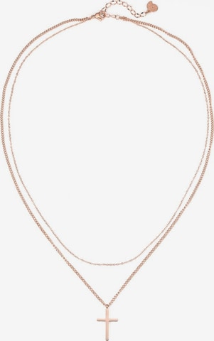 Hey Happiness Kette 'Valor Cross' in Gold: Vorderseite