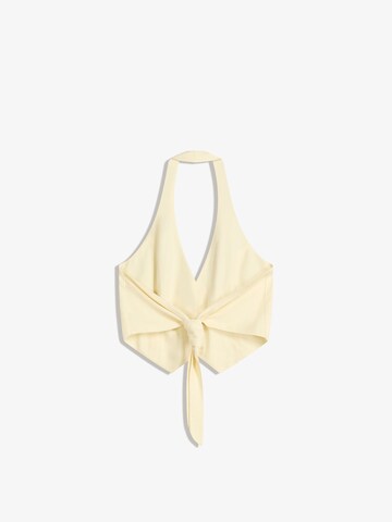 Gilet de costume Bershka en jaune