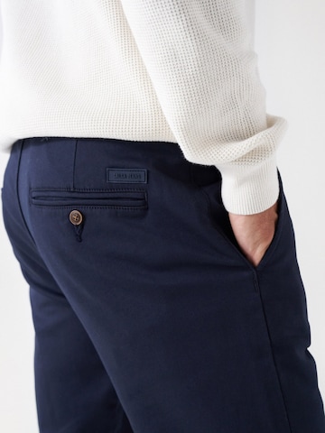 Coupe slim Pantalon chino Salsa Jeans en bleu