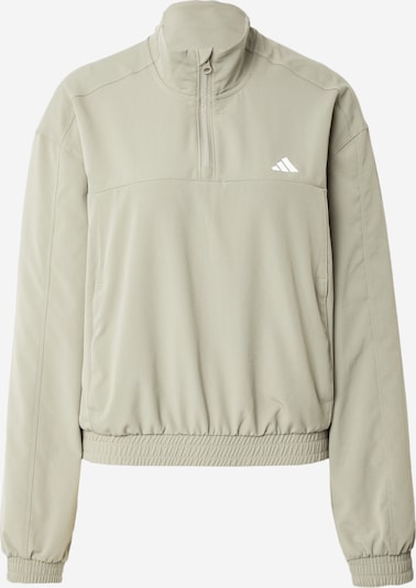 ADIDAS PERFORMANCE Sweat de sport 'Train Essentials' en vert pastel / blanc, Vue avec produit