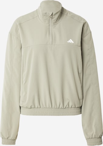 ADIDAS PERFORMANCE - Sweatshirt de desporto 'Train Essentials' em verde: frente