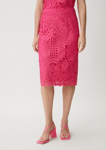 COMMA Skirt in Pink: front