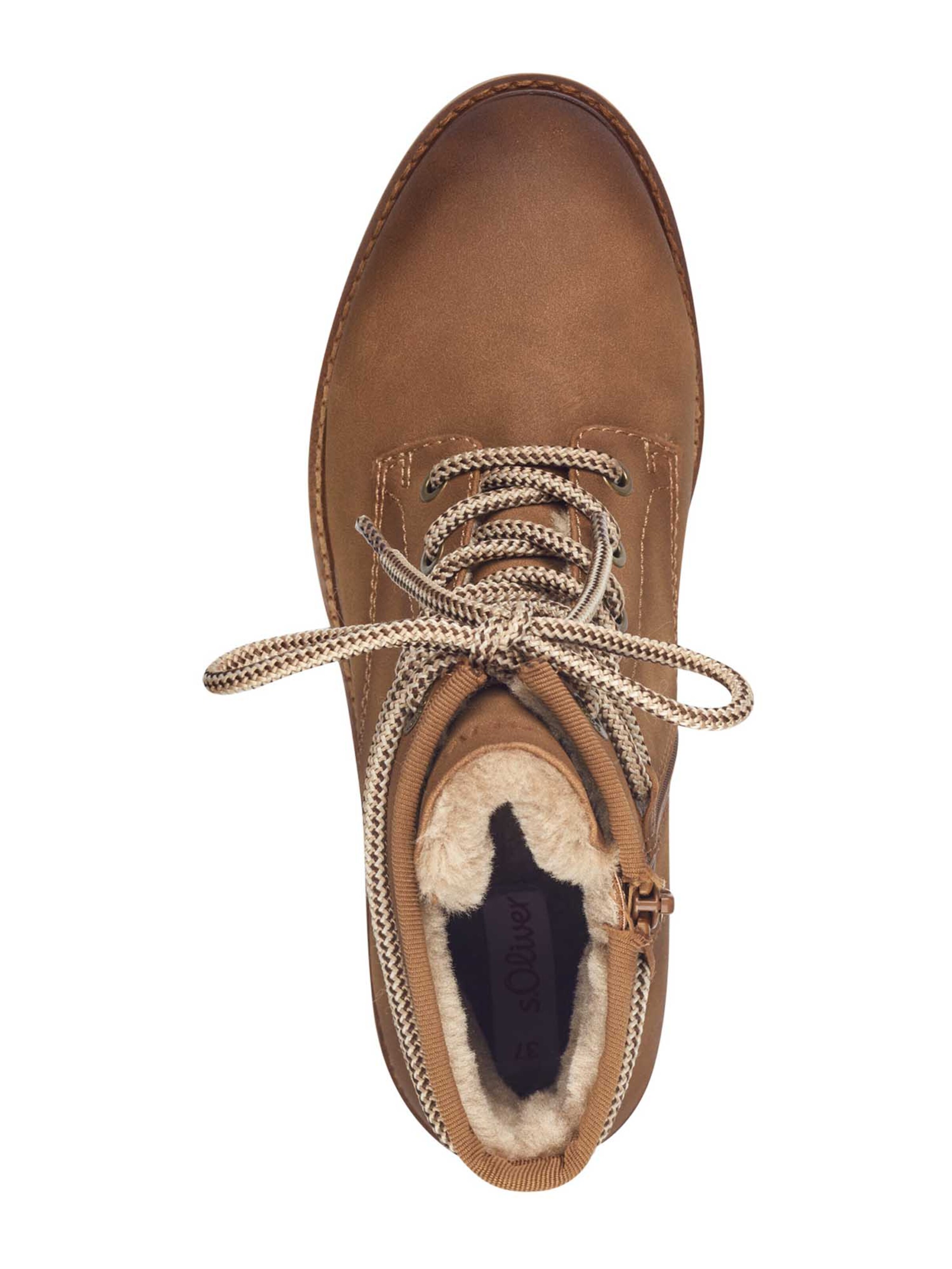 s.Oliver Ботинки на шнуровке в Коричневый