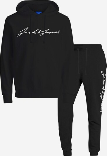 JACK & JONES Trainingsanzug in schwarz / weiß, Produktansicht