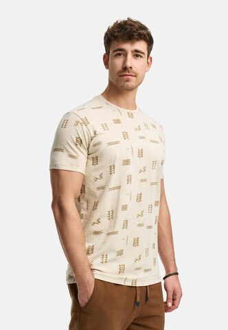 INDICODE JEANS Shirt 'Asbjorn' in Beige