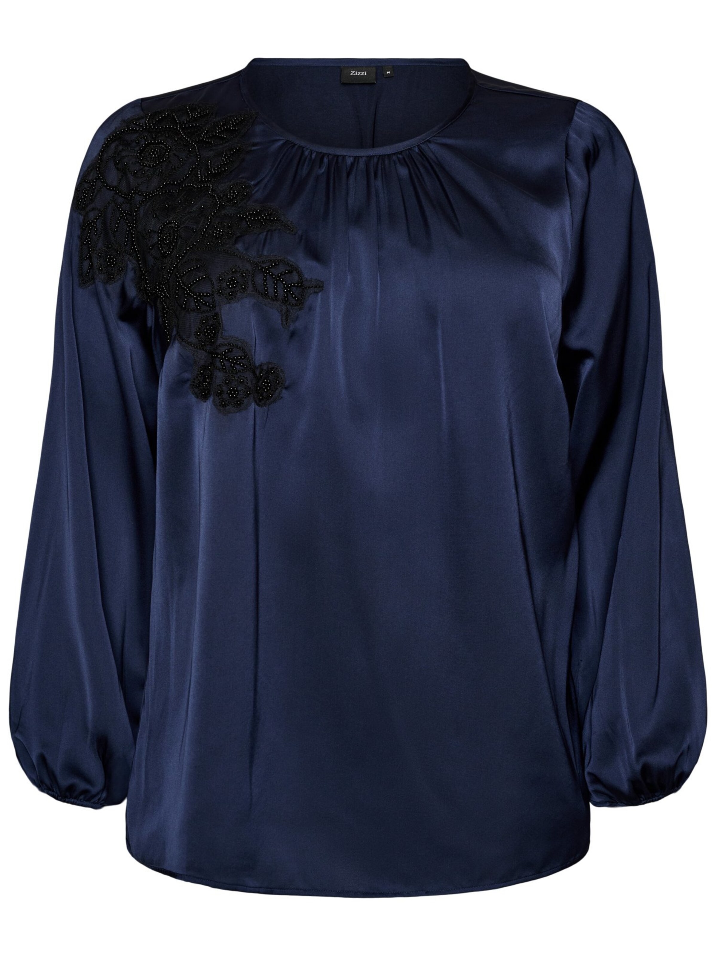 Camicia da donna di Zizzi in blu: frontale