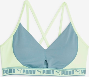 PUMA Bustier Športni nederček | modra barva: sprednja stran