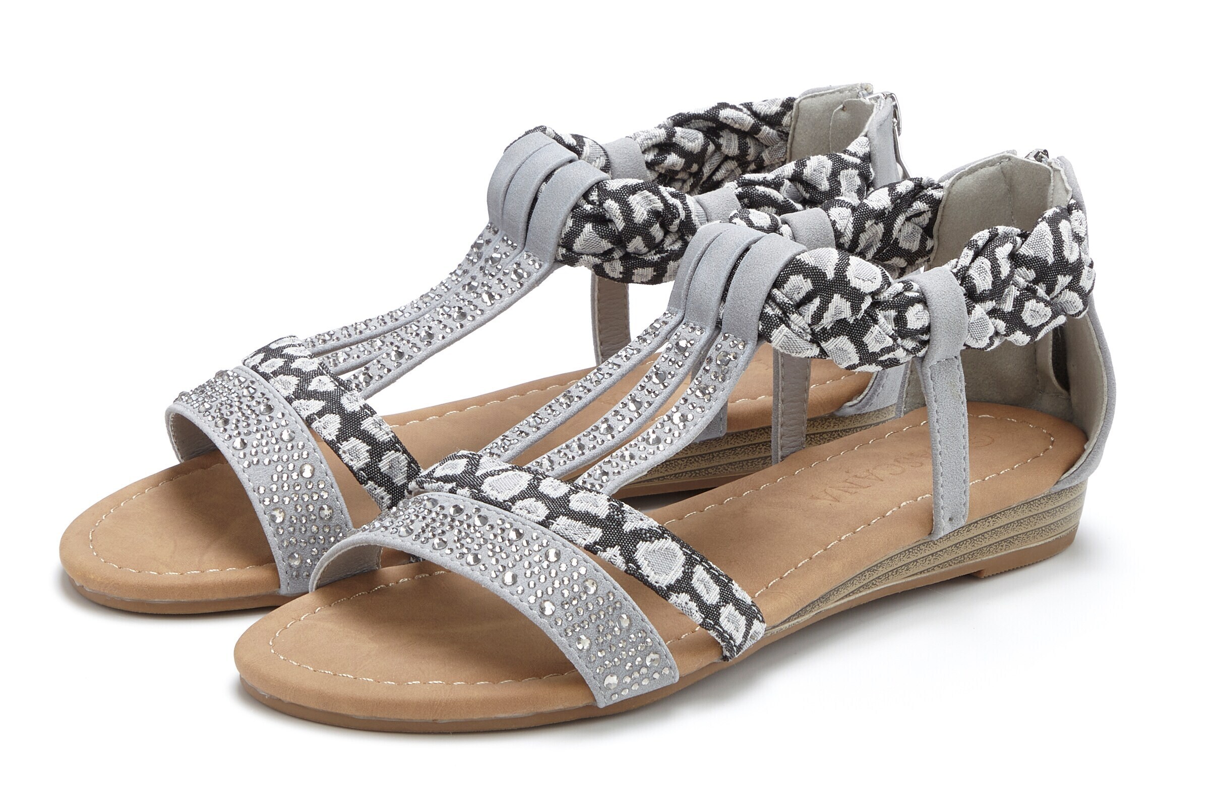 LASCANA Sandals in Grey