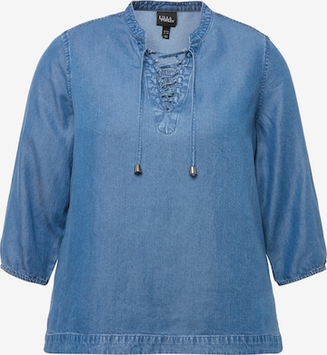 Chemisier Ulla Popken en bleu : devant