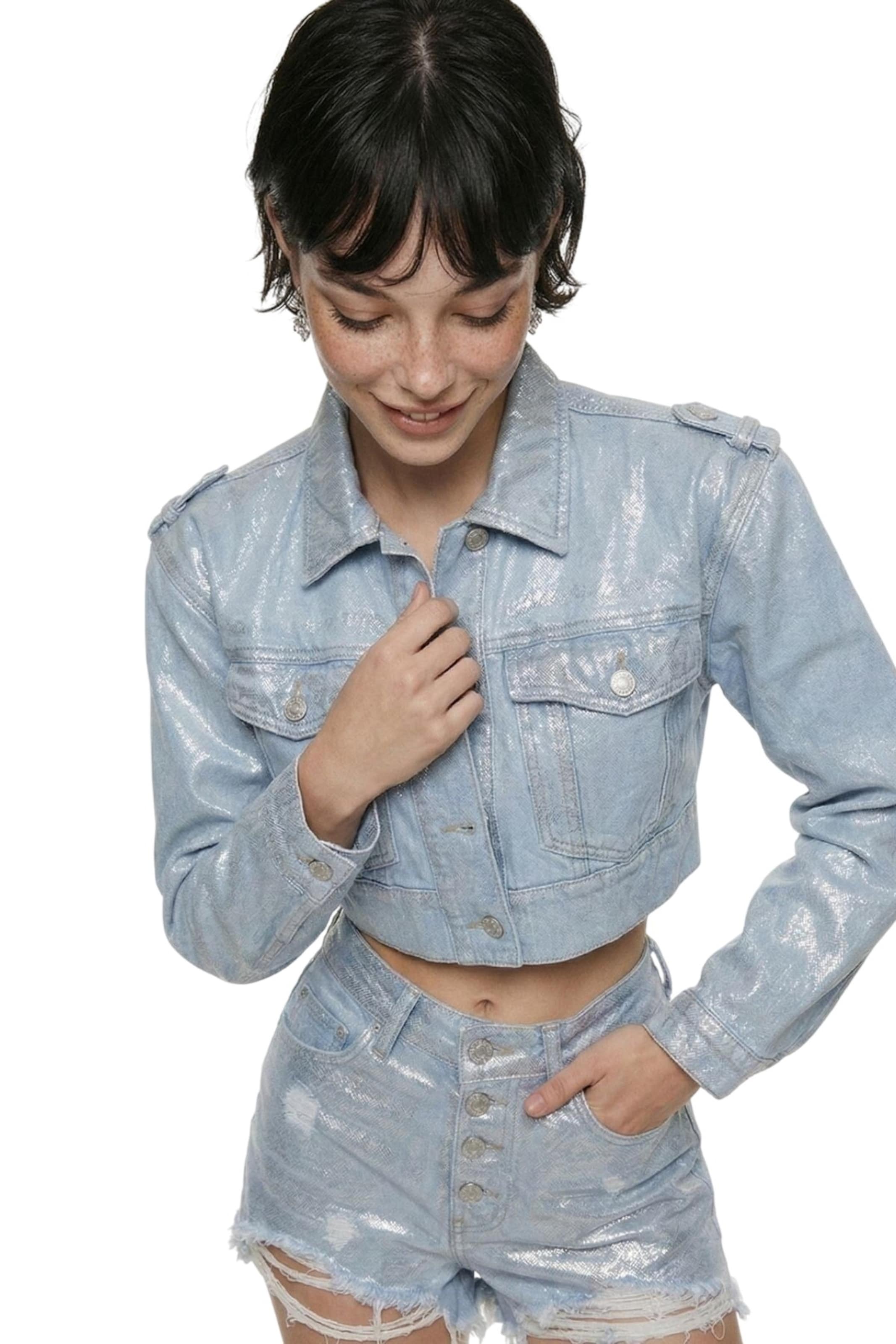 HOLLY LOLLY Slimfit Jeans in Blauw: voorkant