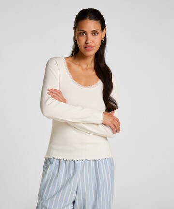 Hunkemöller Slaapshirt in Wit: voorkant